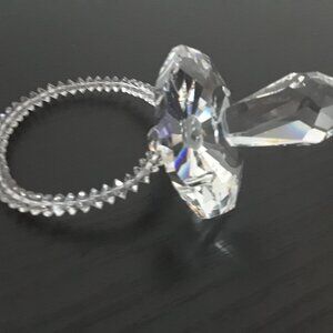 Crystal Baby Pacifier With Crystal Beaded Handle